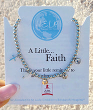 Load image into Gallery viewer, St. Jude "A Little Faith" Multi Charms Charity Bracelet