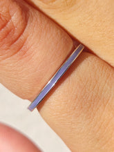 Load image into Gallery viewer, Thin Enameled Sterling Silver Ring