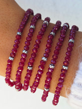 Load image into Gallery viewer, Maroon with Silver Accents - Crystal Stacker