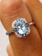 Load image into Gallery viewer, Sea Blue Aquamarine Le Vian® Ring 14K Gold