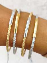 Load image into Gallery viewer, *NEW* Elegance Italian Cuff with Cubic Zirconia
