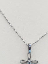 Load image into Gallery viewer, Petite Open Cross Necklace - Sterling Silver