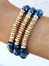 Load image into Gallery viewer, Navy Stretch Bracelet