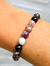Load image into Gallery viewer, Tourmaline Beaded Stretch Bracelet
