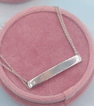 Load image into Gallery viewer, ID Bracelet w/Diamond- 14K White Gold