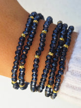 Load image into Gallery viewer, Indigo Blue with Gold Accents - Crystal Stacker