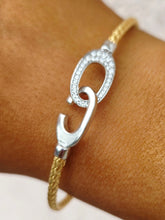 Load image into Gallery viewer, *NEW* C Italian Hook with Cubic Zirconia
