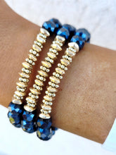 Load image into Gallery viewer, Navy Stretch Bracelet