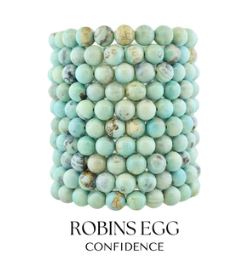 Robin's Egg Agate Confidence Stacker - TJazelle