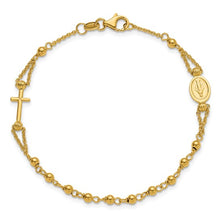Load image into Gallery viewer, Italian Beaded Religious Rosary Style Bracelet