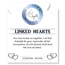 Load image into Gallery viewer, "Linked Hearts" Sterling Silver Charm Bracelet - TJazelle