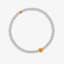 Load image into Gallery viewer, Eternal Mini Rose Pearl Stretch Bracelet - Luca and Danni