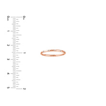 Load image into Gallery viewer, Diamond Stations Thin Band Ring - 14K Rose Gold