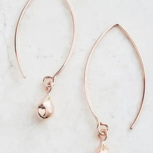 Load image into Gallery viewer, Rose Gold Medium Marquis Droplet Earrings