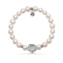 Load image into Gallery viewer, Pearl &quot;Rose of Compassion&quot; Bracelet - TJazelle