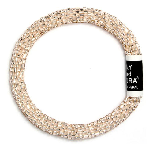 Round & Cut Rose Gold Solid Bracelet Roll On Bracelet - Lily and Laura