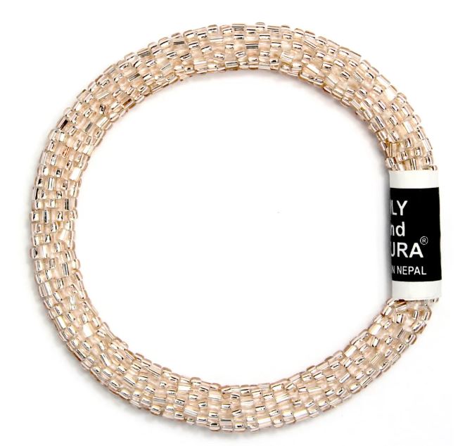 Round & Cut Rose Gold Solid Bracelet Roll On Bracelet - Lily and Laura