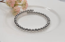 Load image into Gallery viewer, Round Beaded Flexible &amp; Stackable Bangle Bracelet