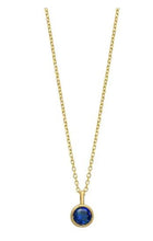 Load image into Gallery viewer, 14K Sapphire September Birthstone Necklace