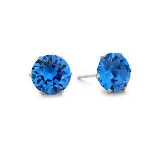 Sapphire Mini Bling Earrings