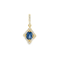 Load image into Gallery viewer, Sapphire &amp; Diamond Pendant - 18KT