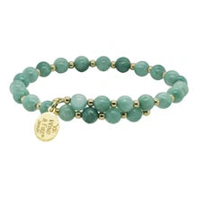 Load image into Gallery viewer, Seafoam Quartz Gold-Filled Bead Wrap - By Wind &amp; Fire