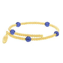 Load image into Gallery viewer, September Birthstone Gold-Filled Bead Wrap- By Wind &amp; Fire