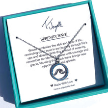 Load image into Gallery viewer, Serenity Wave Silver TJazelle Necklace