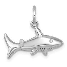 Load image into Gallery viewer, Shark Charm on 18" Chain- Sterling Silver