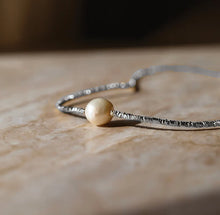 Load image into Gallery viewer, "Coin of the Ocean" Pearl Silver Necklace - TJazelle