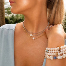 Load image into Gallery viewer, "Coin of the Ocean" Pearl Silver Necklace - TJazelle