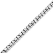 Load image into Gallery viewer, Ice Barrel Bracelet - Sterling Silver Rhodium Plated