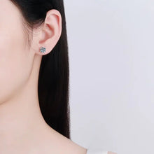 Load image into Gallery viewer, 2 Carat Six-Prong Moissanite Stud Earrings in 925 Sterling Silver