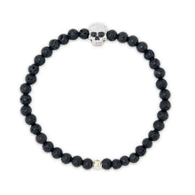 Load image into Gallery viewer, Glow In The Dark Skull Stretch Bracelet