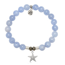 Load image into Gallery viewer, "CZ Starfish" Silver Charm Bracelet - TJazelle