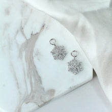 Load image into Gallery viewer, Snowflake Hoop Earrings  - Chloe and Lois