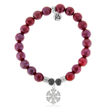Load image into Gallery viewer, "Snowflake" Opal Charm Bracelet - TJazelle Holiday Collection