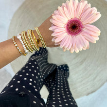 Load image into Gallery viewer, Mini Gold Staple Bracelet