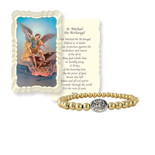 Load image into Gallery viewer, Subliminal Saint Michael the Archangel Stretch Bracelet