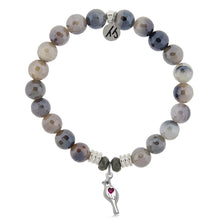 Load image into Gallery viewer, Cardinal CZ Silver Charm Bracelet - TJazelle