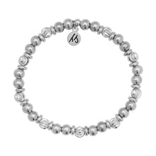 Load image into Gallery viewer, Silver/Silver Strength &amp; Grace Beaded Bracelet - TJazelle