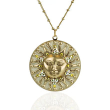 Load image into Gallery viewer, Helie Crystal Sun Necklace