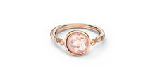 Load image into Gallery viewer, Tahlia Ring - Pink Stone with Rose Gold Plating