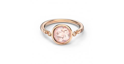 Tahlia Ring - Pink Stone with Rose Gold Plating