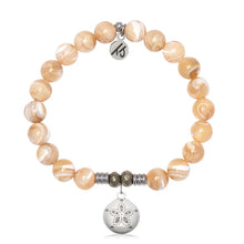 Load image into Gallery viewer, "CZ Sand Dollar" Charm Bracelet - Sterling Silver TJazelle