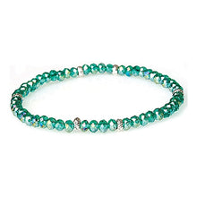 Load image into Gallery viewer, Teal AB with Silver Accents - Crystal Stacker