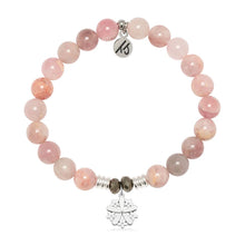 Load image into Gallery viewer, "Thank You" Flower Silver Charm Bracelet - TJazelle