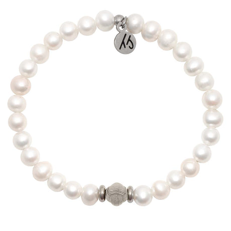 Pearl Friendship Knot Bracelet - Silver Knot - TJazelle