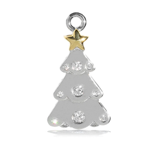 Load image into Gallery viewer, Christmas Tree Silver Charm Bracelet  - TJazelle