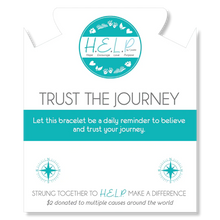 Load image into Gallery viewer, Trust the Journey Charm Charity Bracelet - TJazelle HELP Collection